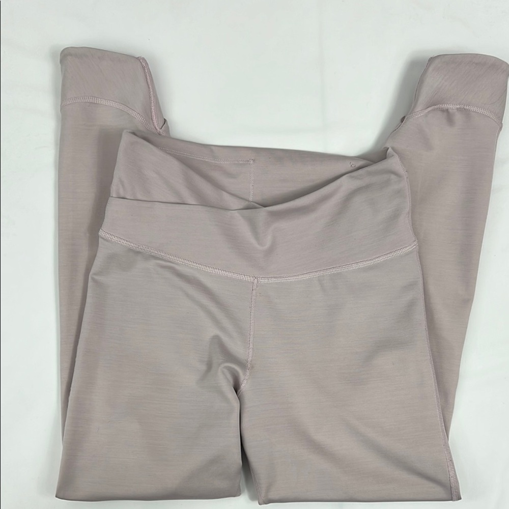 Nike‎ Workout Dri Fit Pink Tulip Waist & Hem Athletic Yoga Gym Leggings Size S